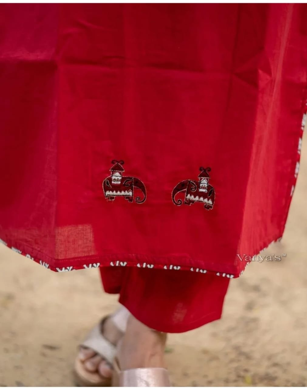 Heavy Cotton Kurti Pant Jacket Set